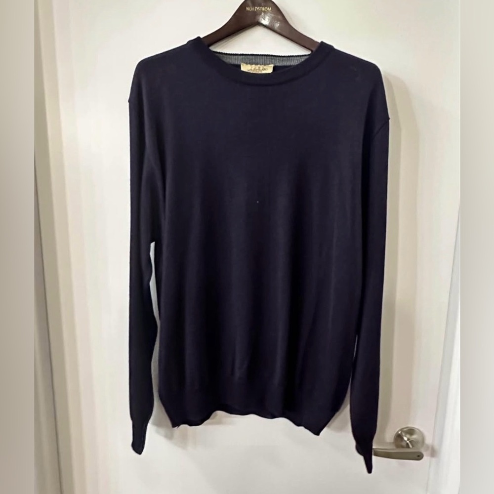 Montechiaro Men’s Black Sweater Large (52) $165 Retail NWT Men's Black Sweater